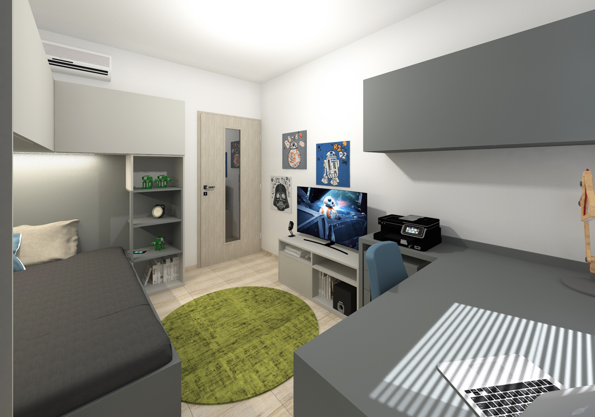 Detail dětského pokoje na míru