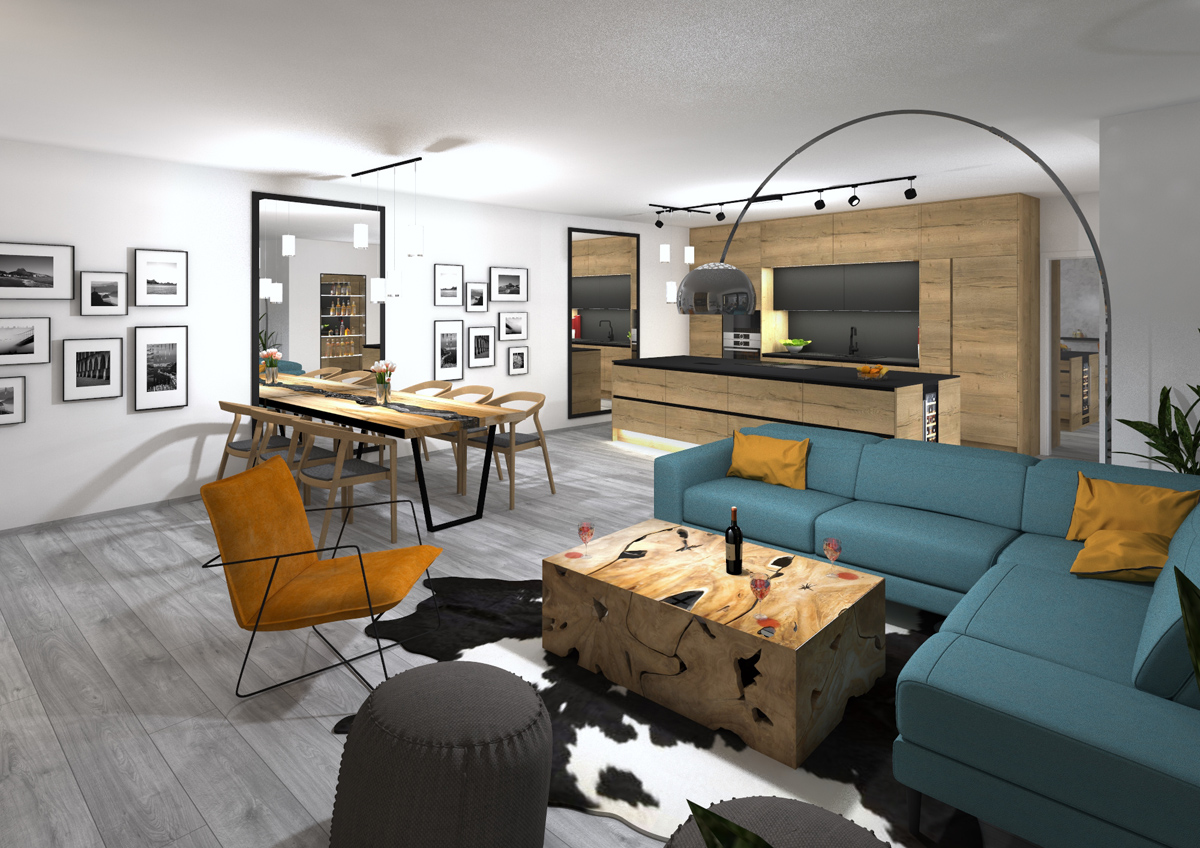 Detail obzvacího pokoje na míru